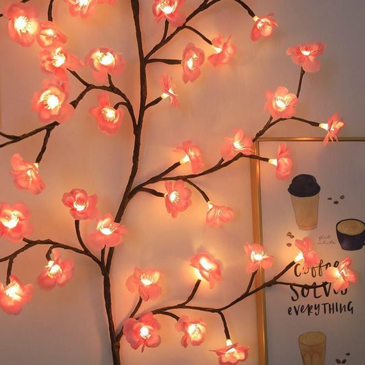 Cherry Blossom LED Tree Branch Lights – Decorative Fairy Lamp for Bedroom, Living Room & Festive Home Decor  Diwali special - My Store