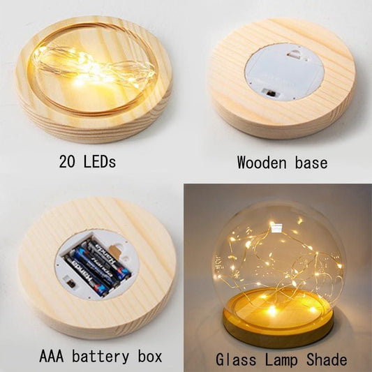 Round Tulip LED Light – Multicolor Decorative Table Lamp for Bedroom, Living Room & Night Decoration - My Store