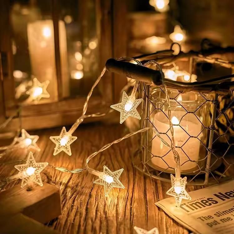 Warm White Star String Lights – 16 LED Waterproof Fairy Lights for Home Décor, Festivals, Weddings & Parties (3M) Diwali special - My Store