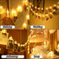 Heart Shaped LED String Lights – Warm White Decorative Fairy Lights for Home & Parties Diwali special - My Store