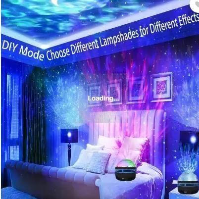 Galaxy Star Projector Lamp – Multicolor LED Night Light for Kids & Adults Room Decor Diwali special - My Store