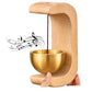 Wooden Magnetic Wind Chime Bell – Beech Wood Frame with Copper Bowl for Home Décor & Meditation - My Store