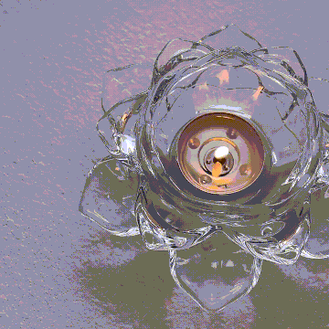 Glass Lotus Flower Tea Light Candle Holder – Transparent Decorative Set for Home Décor, Festivals & Gifting Diwali special - My Store